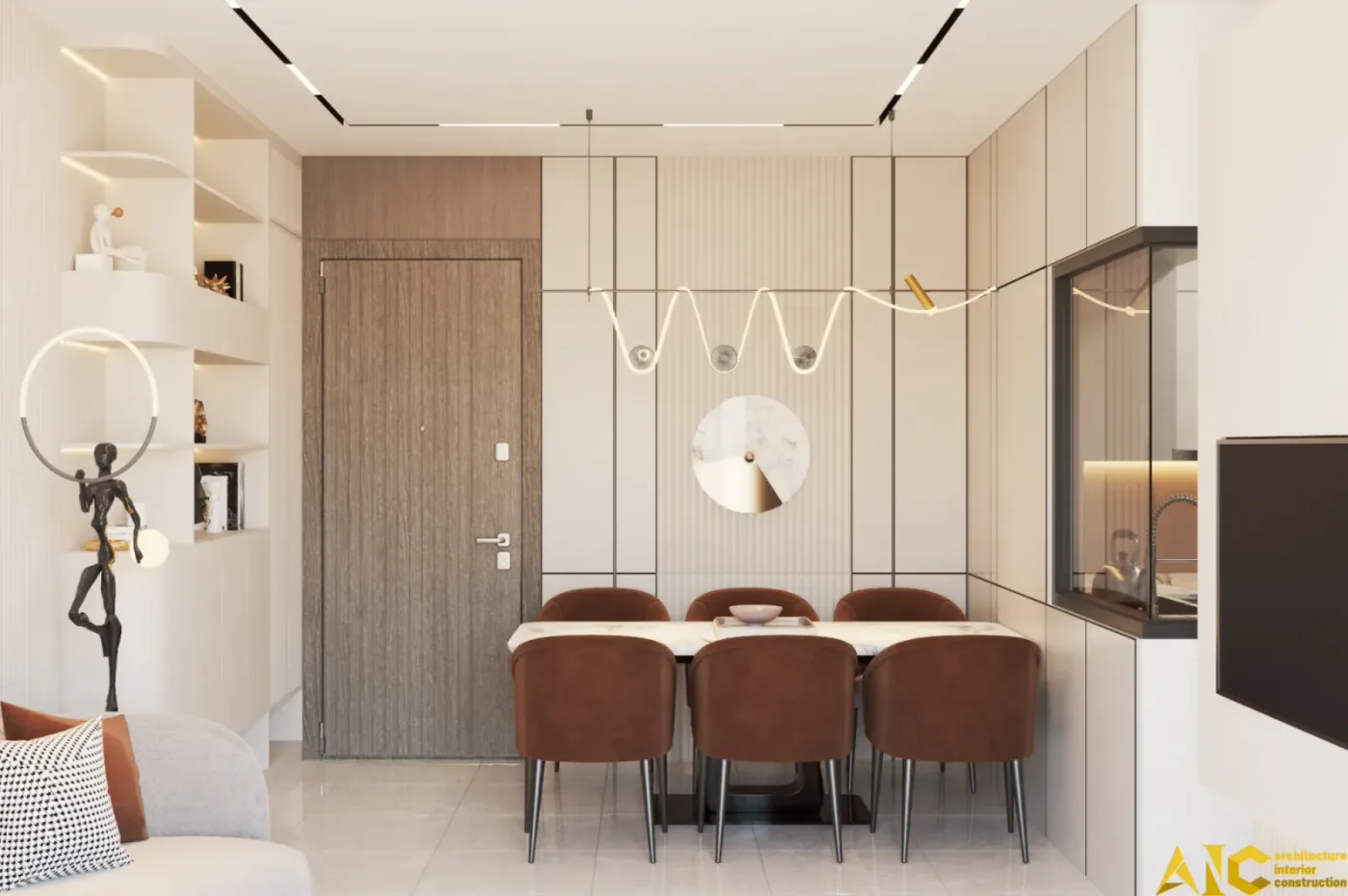 Thiết kế thi công căn hộ 3 phòng ngủ