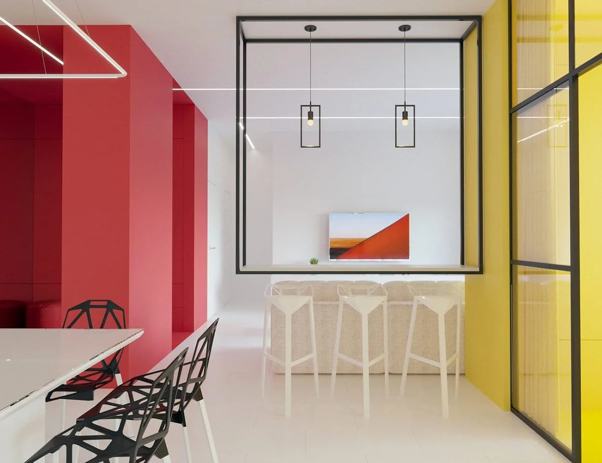 Màu trung gian làm nền tôn các món décor màu sắc