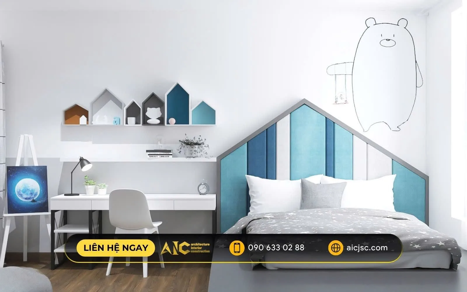Phong cách Scandinavian tông sáng cho căn hộ cải tạo