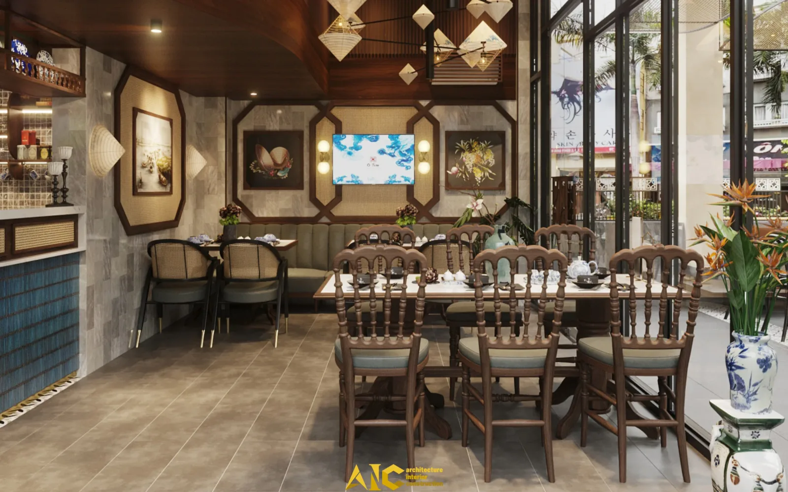 Nội thất nhà hàng tạo ấn tượng và trải nghiệm cho khách