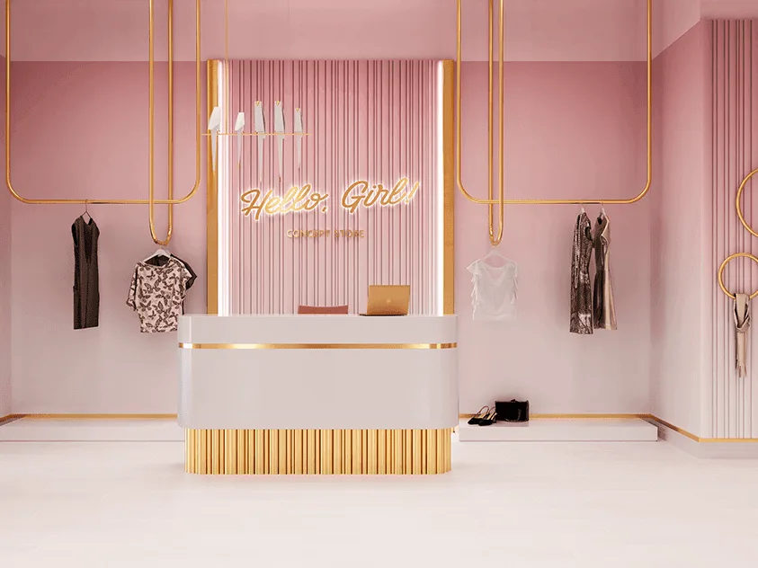 Thiết kế shop quần áo AIC JSC