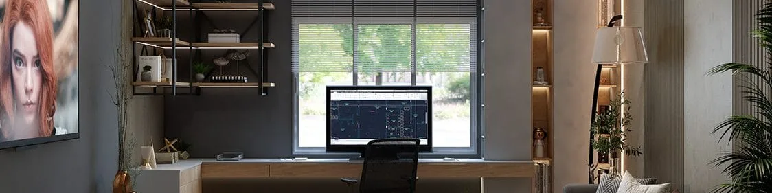 Thiết kế góc làm việc tại nhà theo công thái học