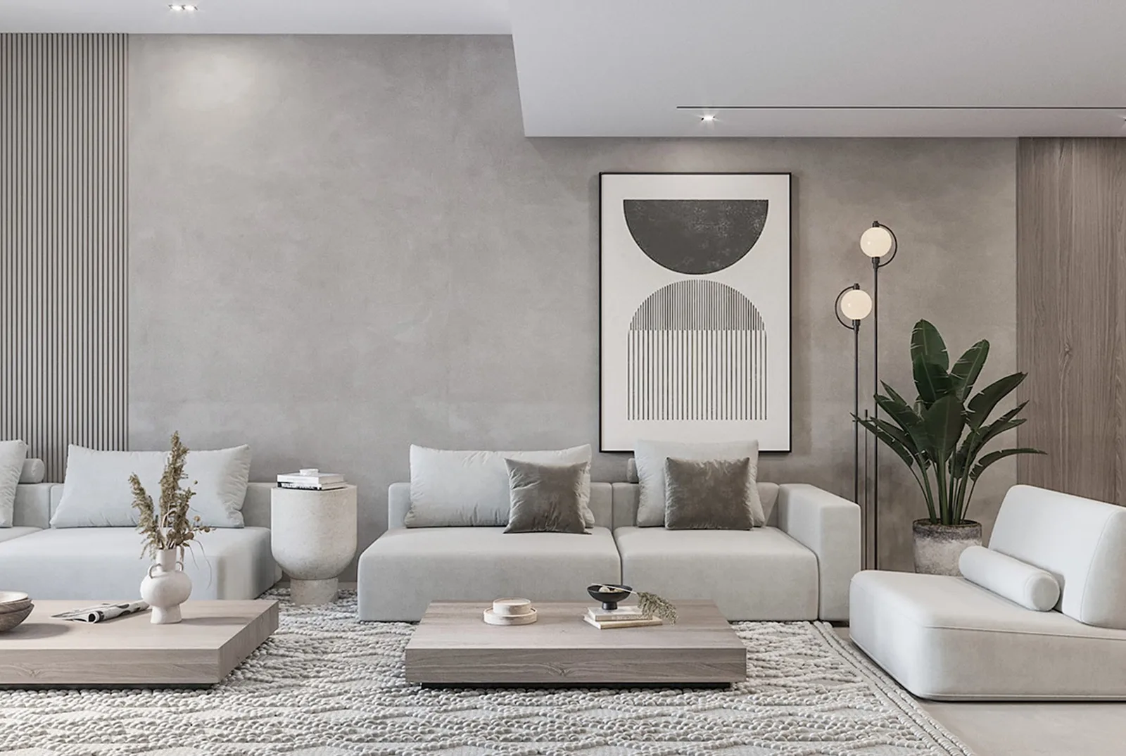 Thiết kế nội thất nhà phố tối giản tại Vạn Phúc City