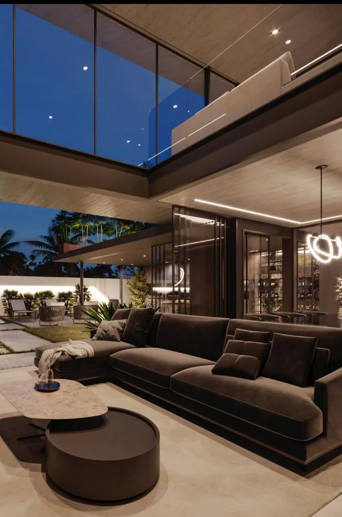 Thiết kế nội thất villa thông tầng: bí quyết không gian