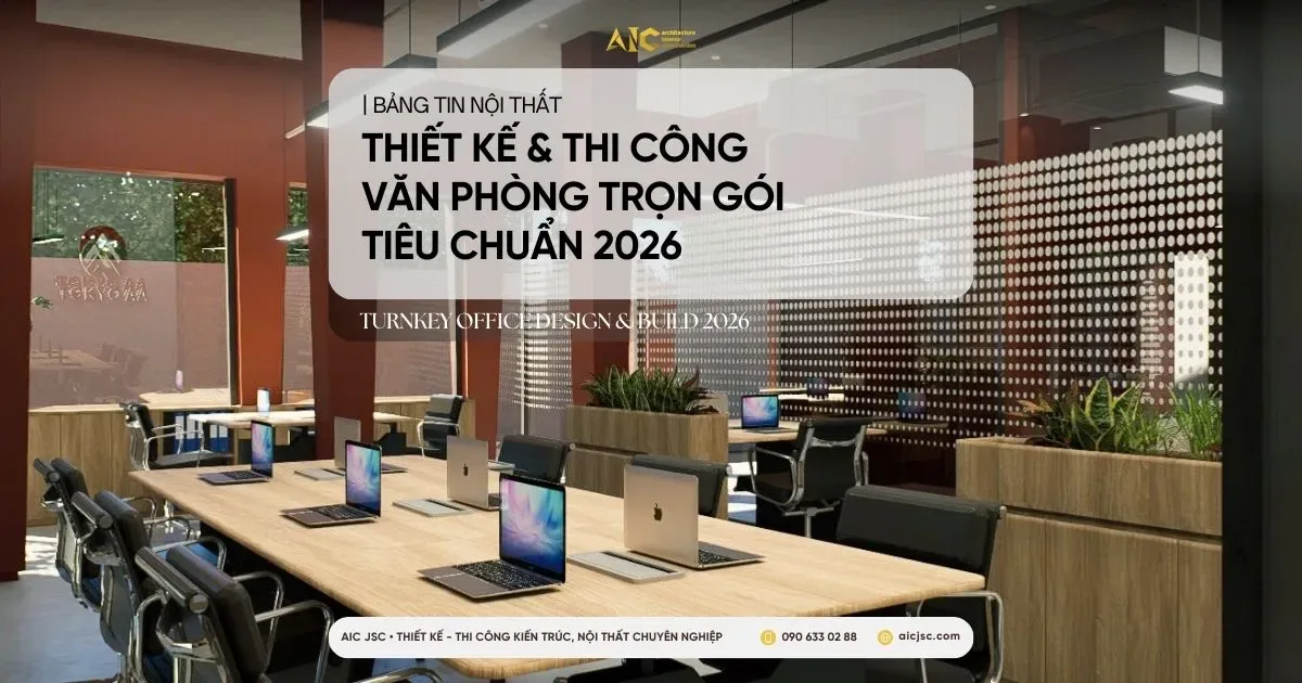 Tiêu chuẩn thiết kế văn phòng: diện tích, trần, chiếu sáng