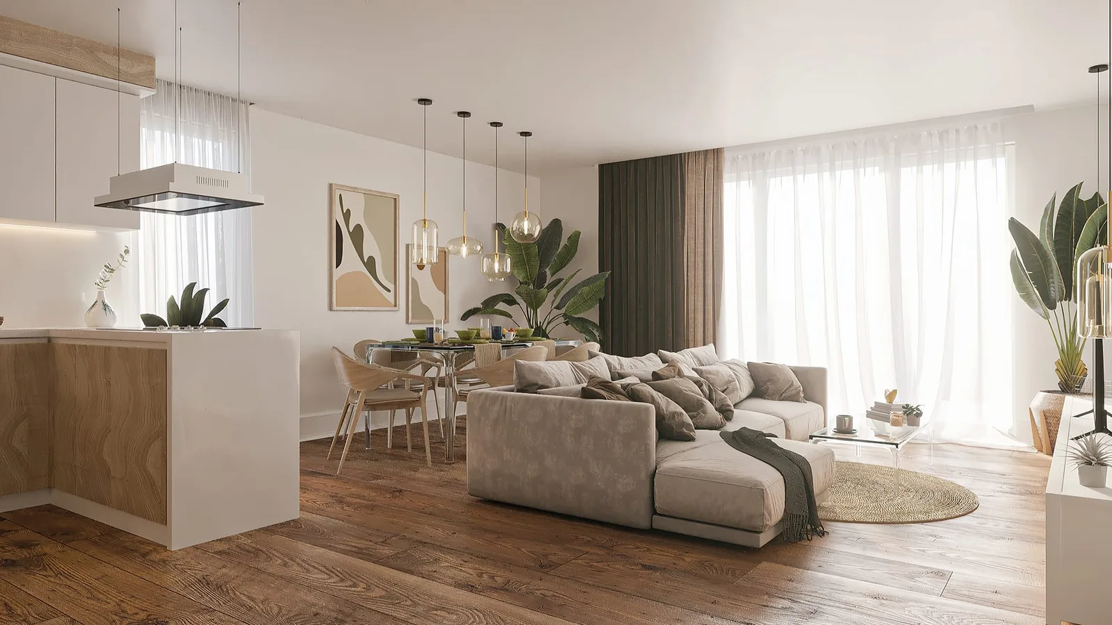 Trang trí căn hộ chung cư nhỏ 50m2 rộng rãi hơn