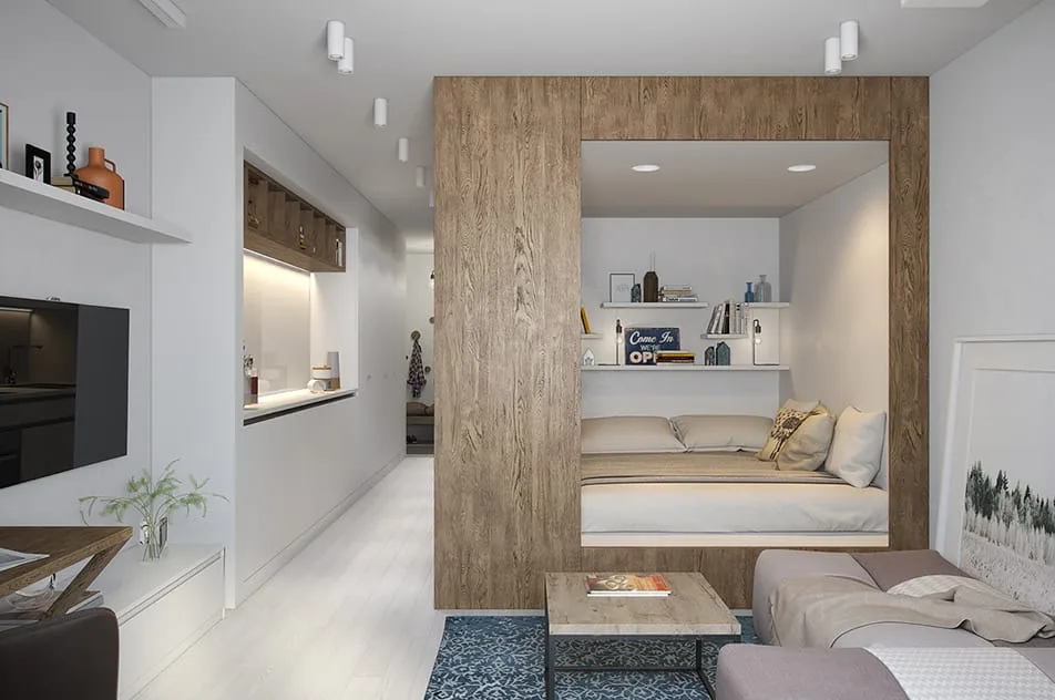 Nội thất thông minh và tận dụng gác lửng trong phòng trọ nhỏ