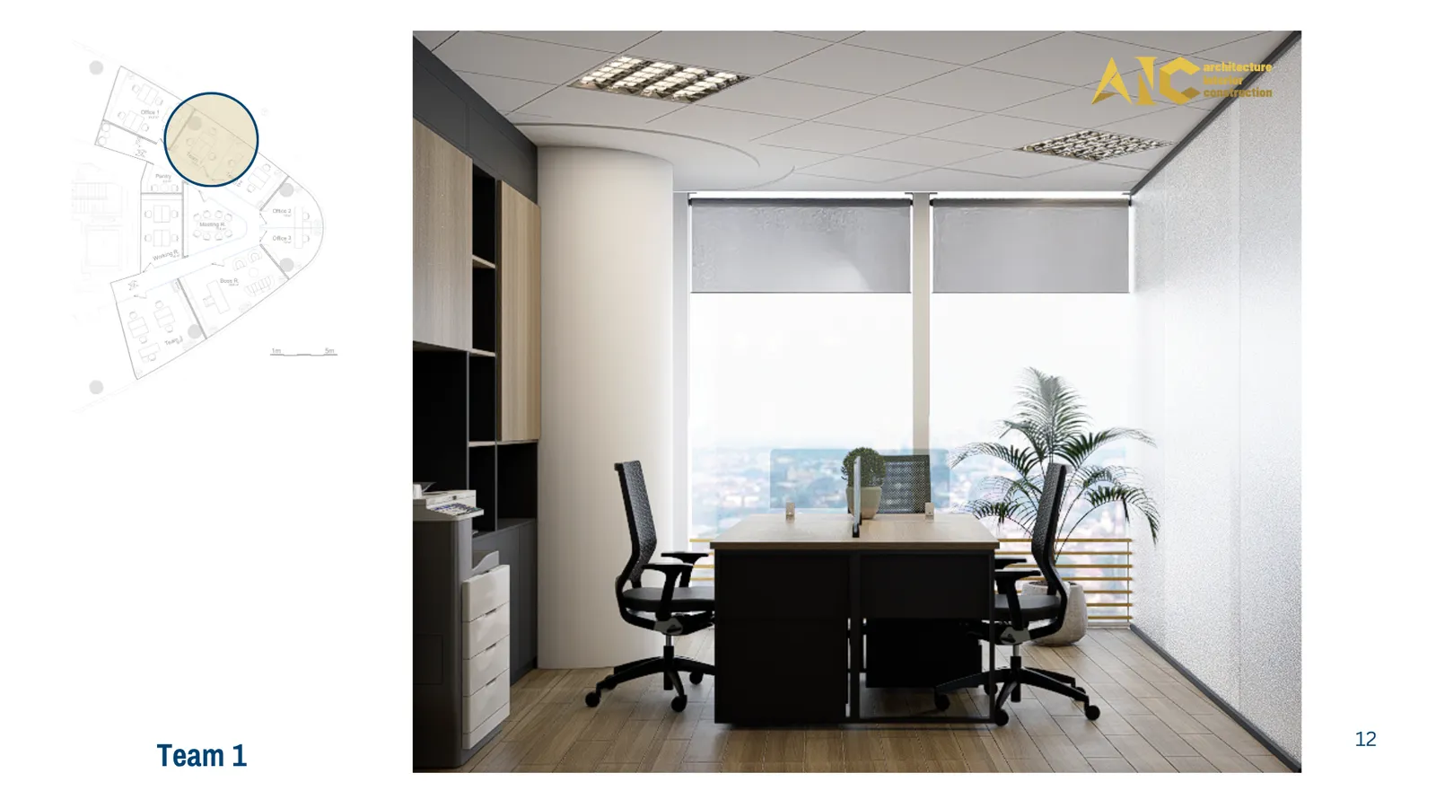 Văn phòng East Minerals — Bitexco T34 — phối cảnh thiết kế 3D 6