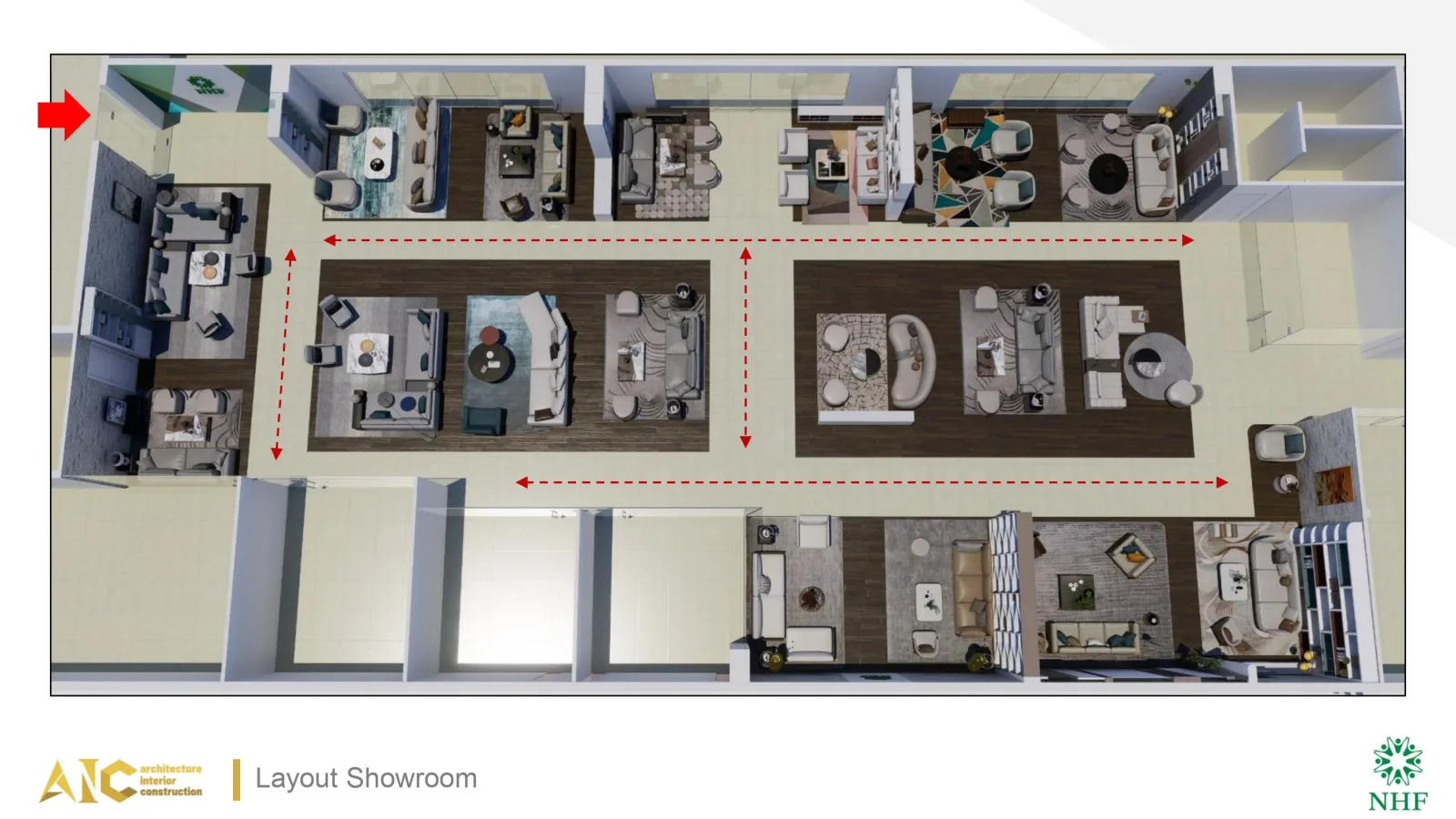 Thiết kế thi công showroom nội thất Nhân Hoàng — ảnh 2