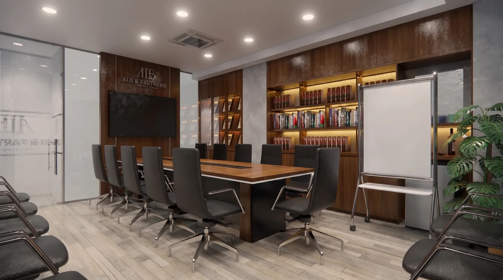 Thiết kế văn phòng trọn gói ALB - Quận Bình Thạnh — phối cảnh thiết kế 3D 2