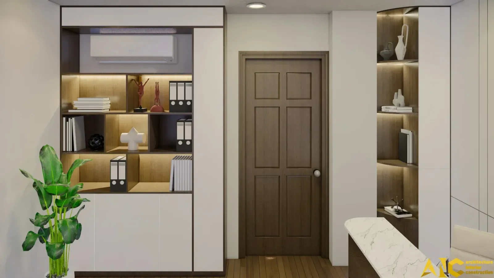 Thiết kế & Thi công Văn phòng ALB Chi nhánh 2 — phối cảnh thiết kế 3D 1