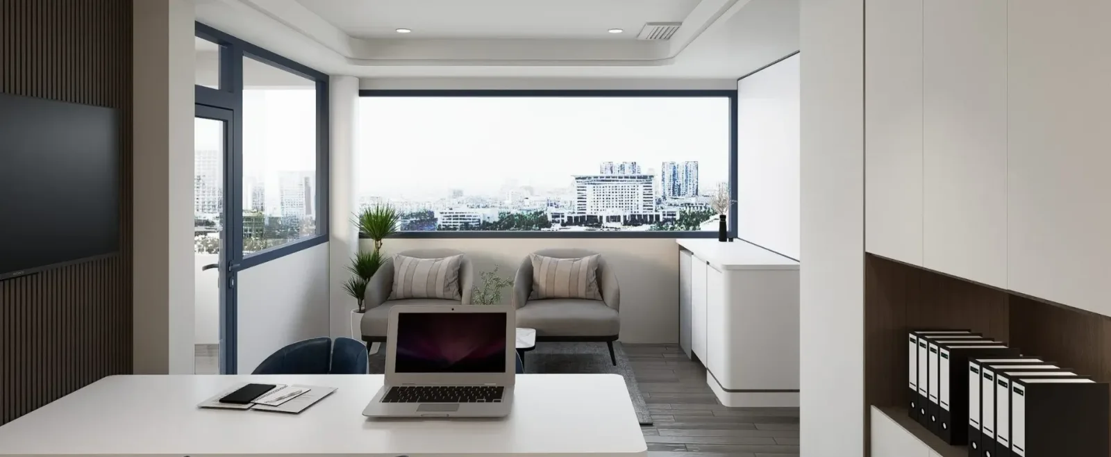 Thiết kế & Thi công Văn phòng ALB Chi nhánh 2 — phối cảnh thiết kế 3D 9