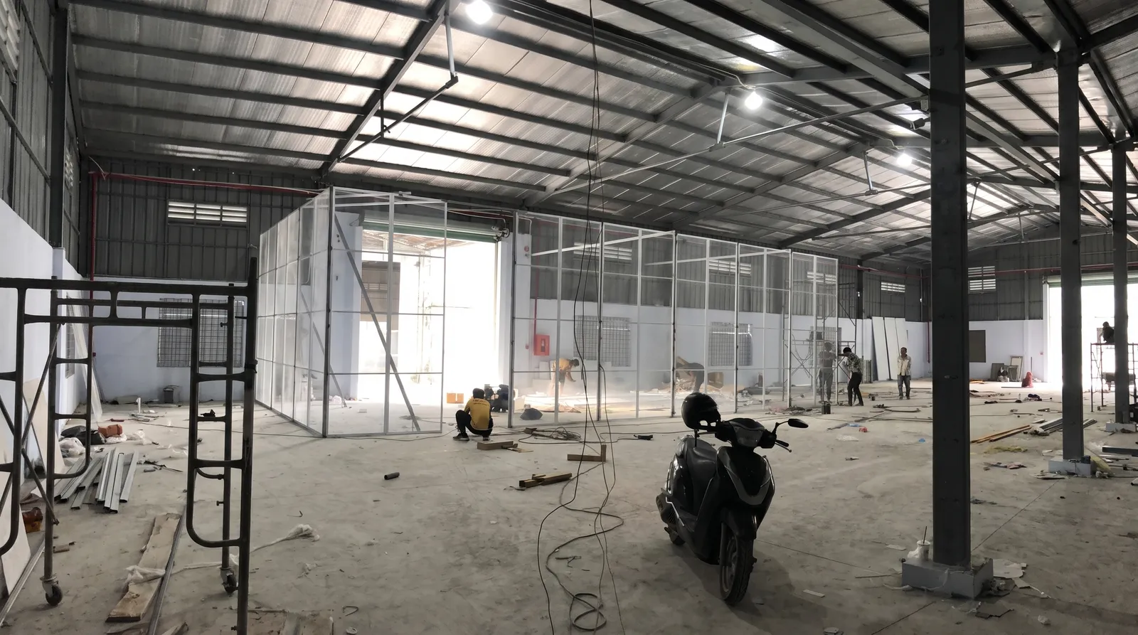 Thi công Kho kết hợp Văn phòng BCA Solutions — ảnh thi công 6
