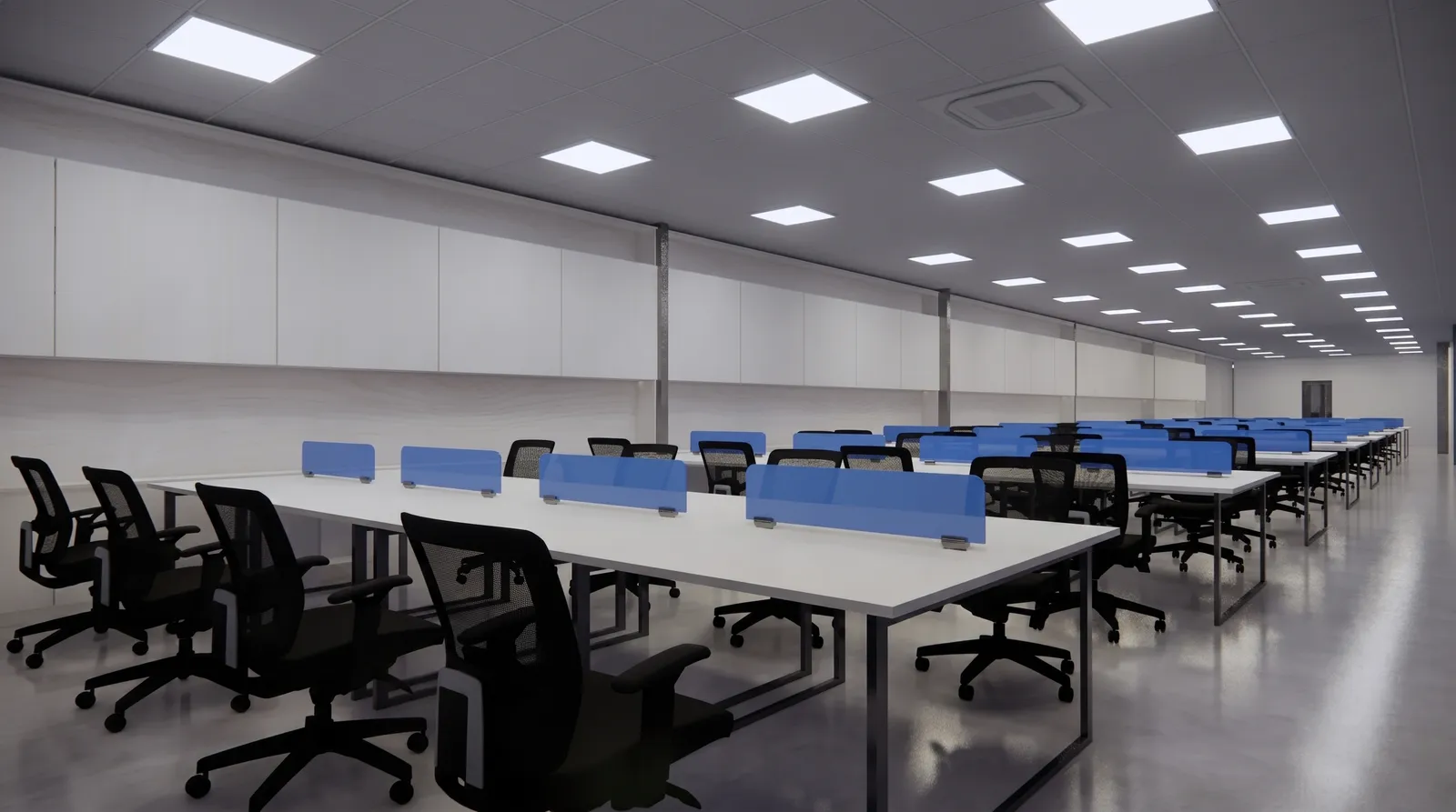 Thi công Kho kết hợp Văn phòng BCA Solutions — phối cảnh thiết kế 3D 1