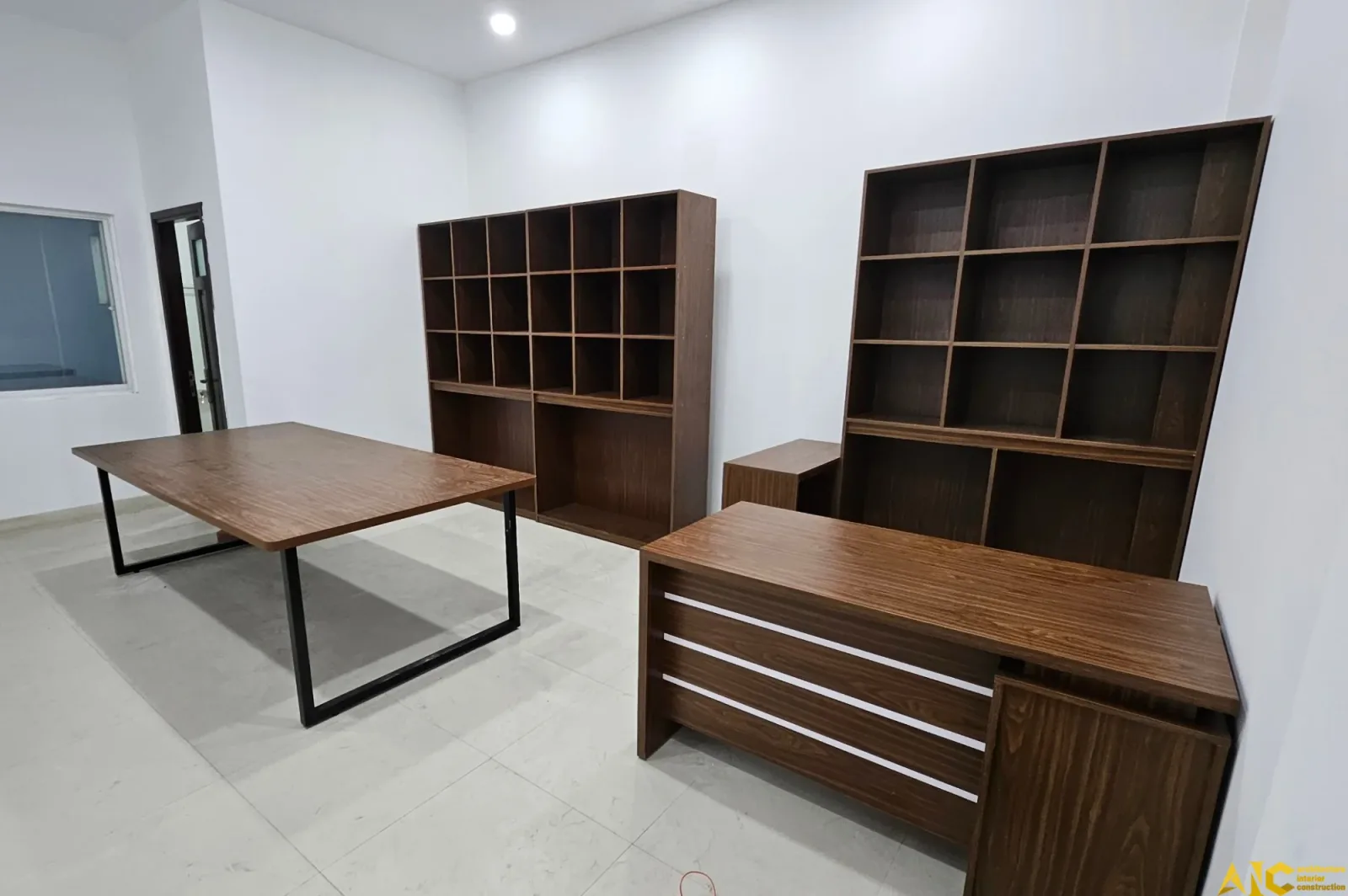 Thiết Kế & Thi Công Nội Thất Văn Phòng Bê Tông Rạch Chiếc — phối cảnh thiết kế 3D 20