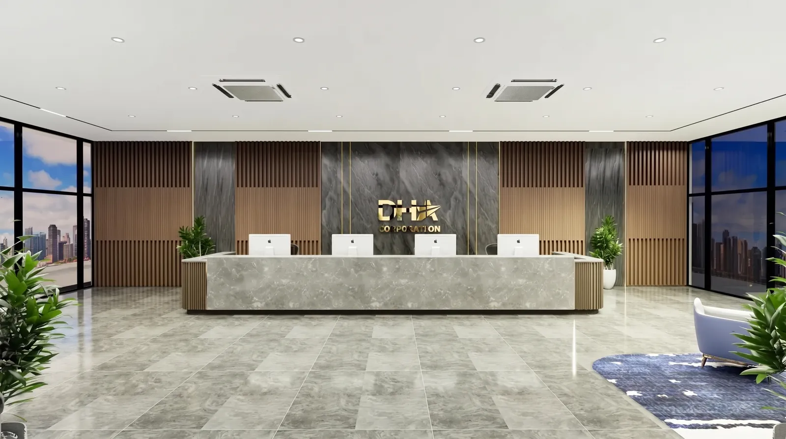 Thiết kế Sảnh & Thi công Nội thất DHA Hồng Bàng — ảnh 2