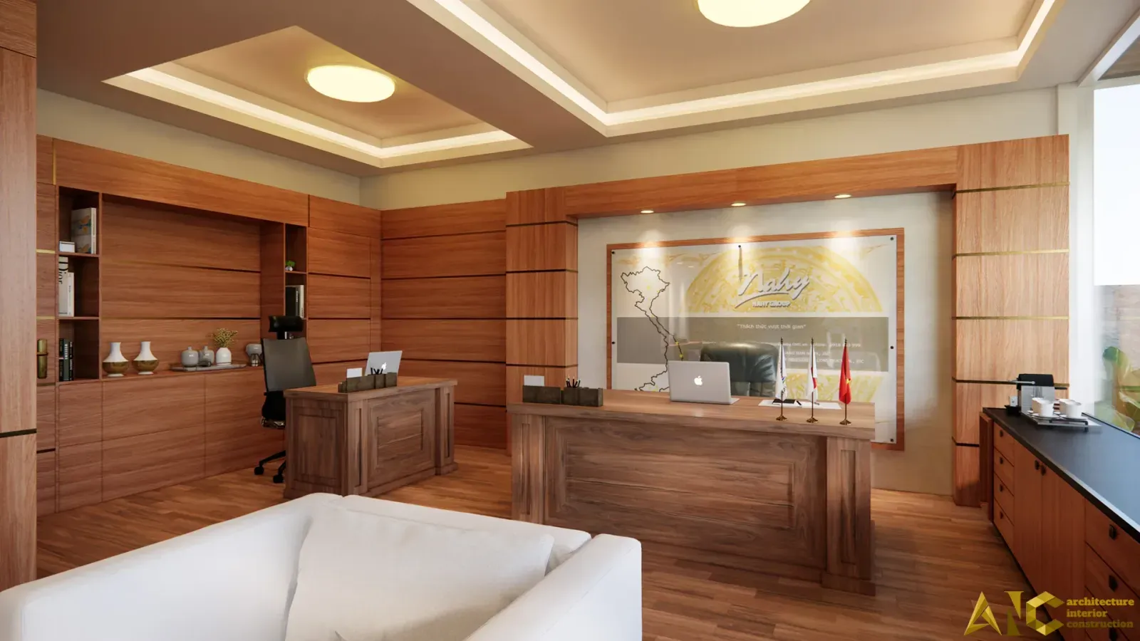 Thiết kế Văn phòng NAHY Gò Vấp — phối cảnh thiết kế 3D 2