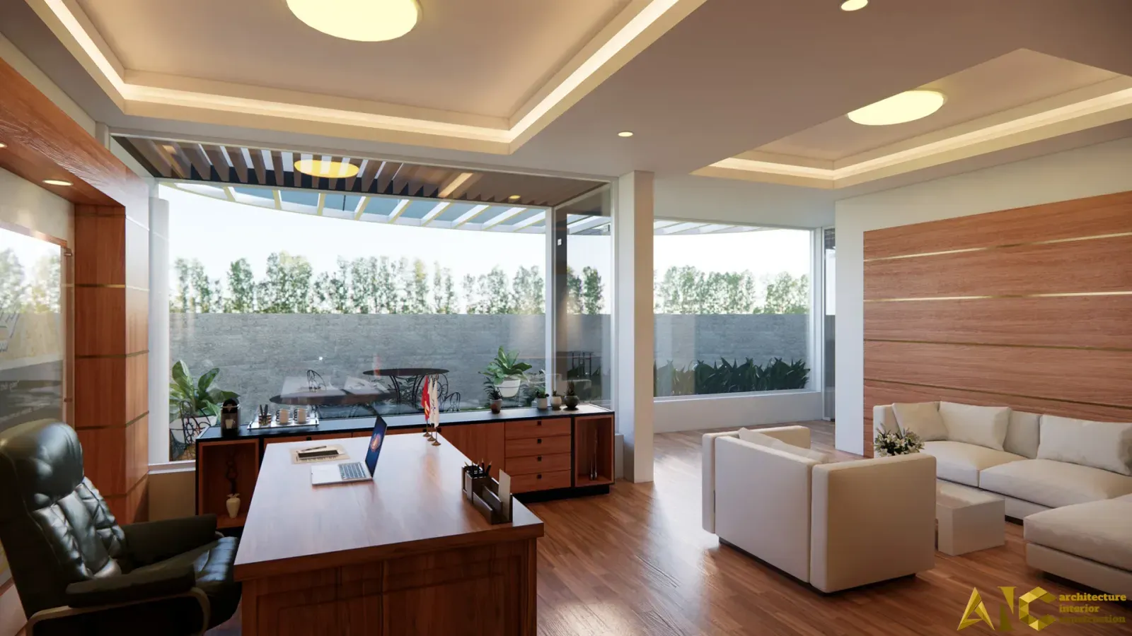 Thiết kế Văn phòng NAHY Gò Vấp — phối cảnh thiết kế 3D 1