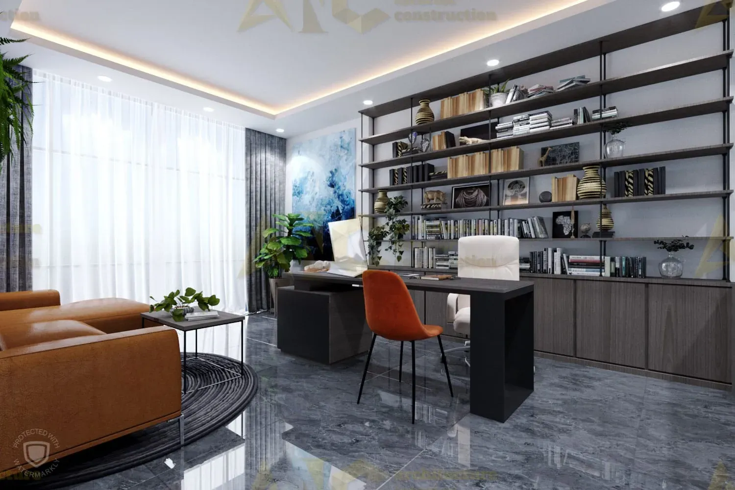 Thiết kế & thi công phòng Giám đốc Sài Gòn Nam Phát — ảnh 2