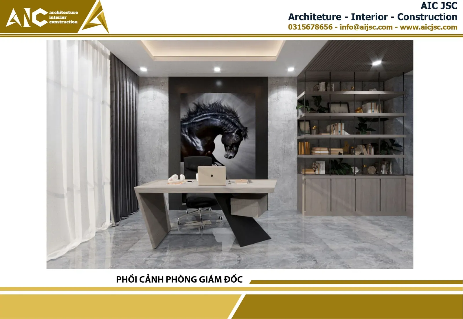 Thiết kế & thi công phòng Giám đốc Sài Gòn Nam Phát — ảnh 5