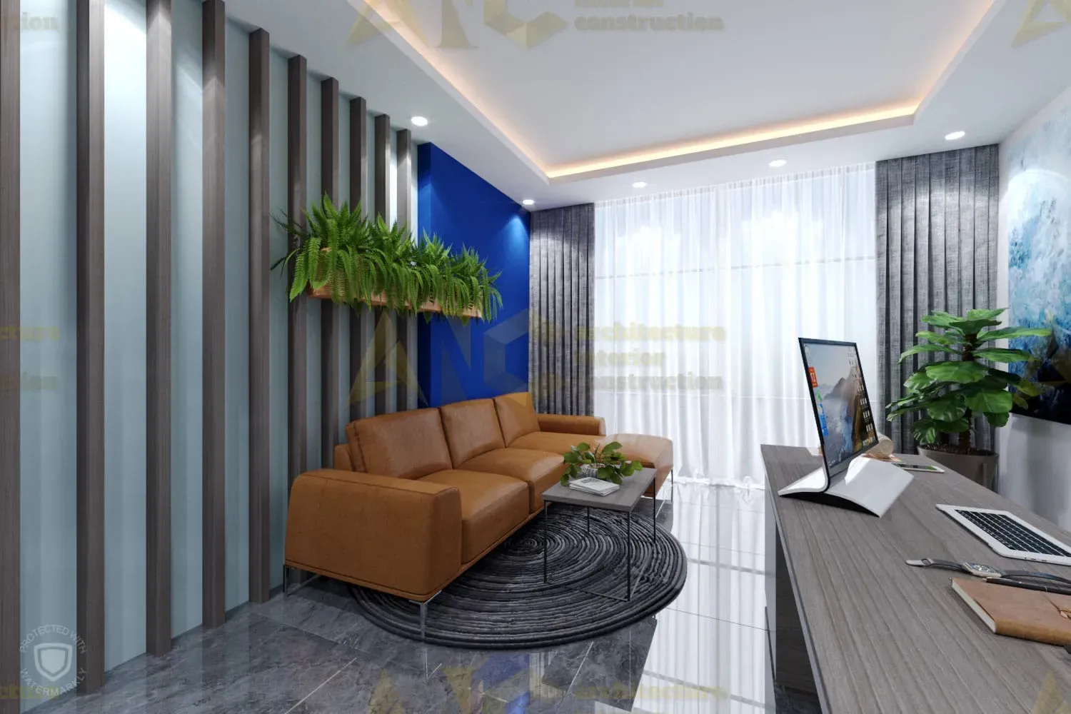 Thiết kế & thi công phòng Giám đốc Sài Gòn Nam Phát — ảnh 3