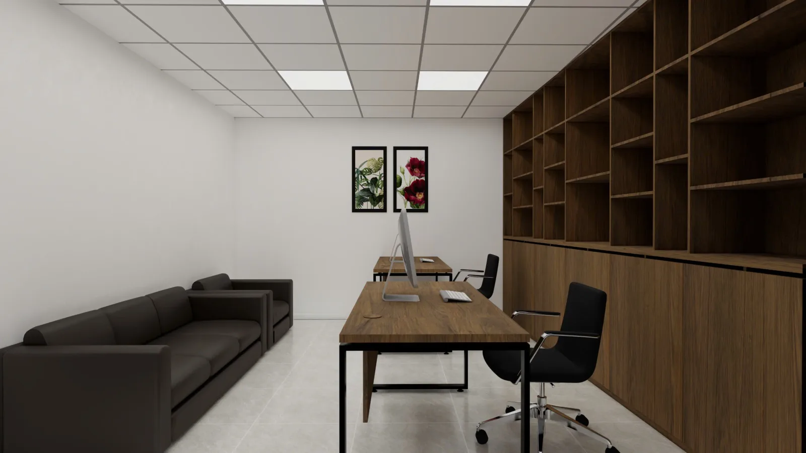 Thiết kế & Thi công Văn phòng Nhà sách Sao Mai Quận 12 — phối cảnh thiết kế 3D 18