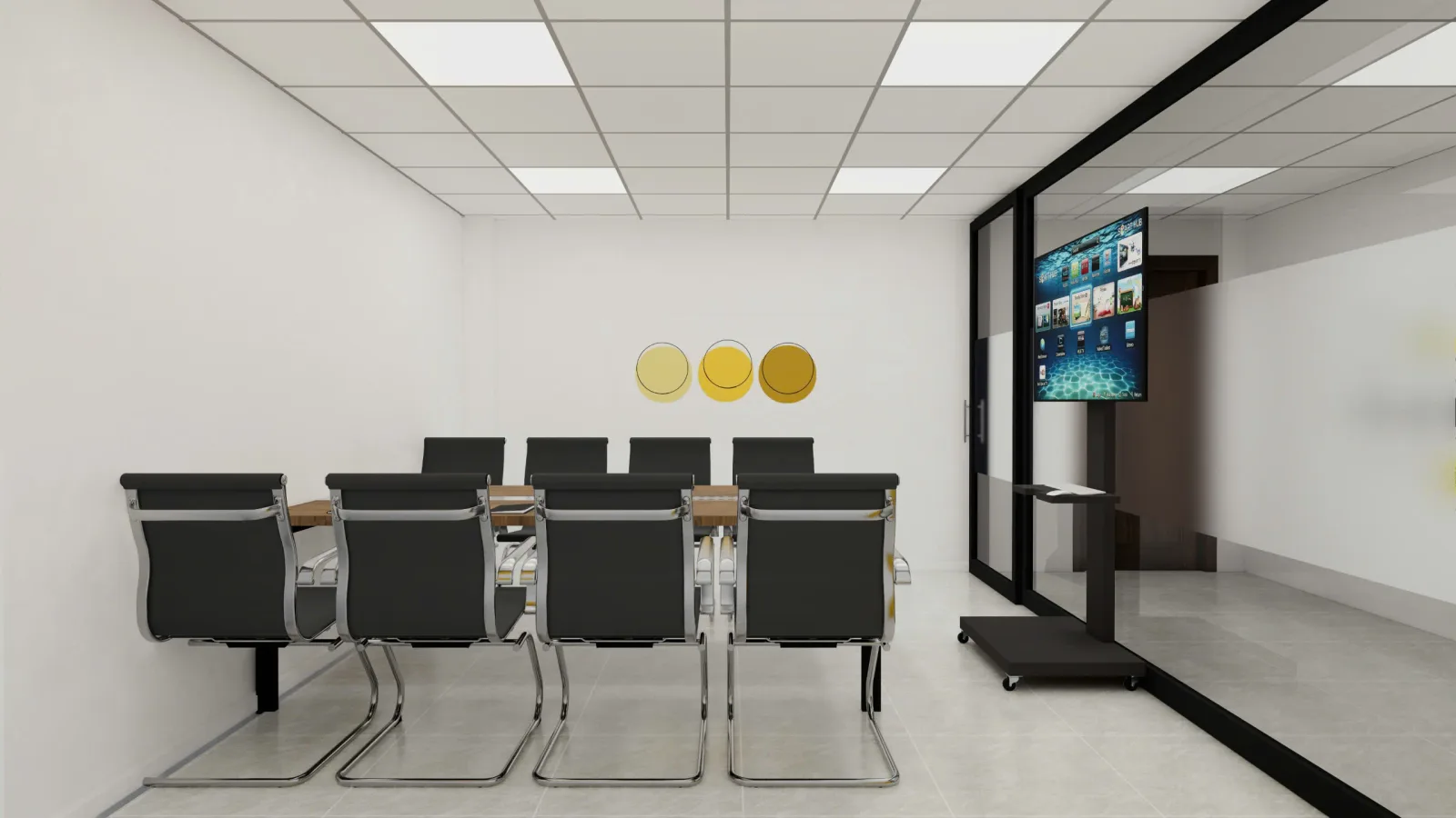 Thiết kế & Thi công Văn phòng Nhà sách Sao Mai Quận 12 — phối cảnh thiết kế 3D 10