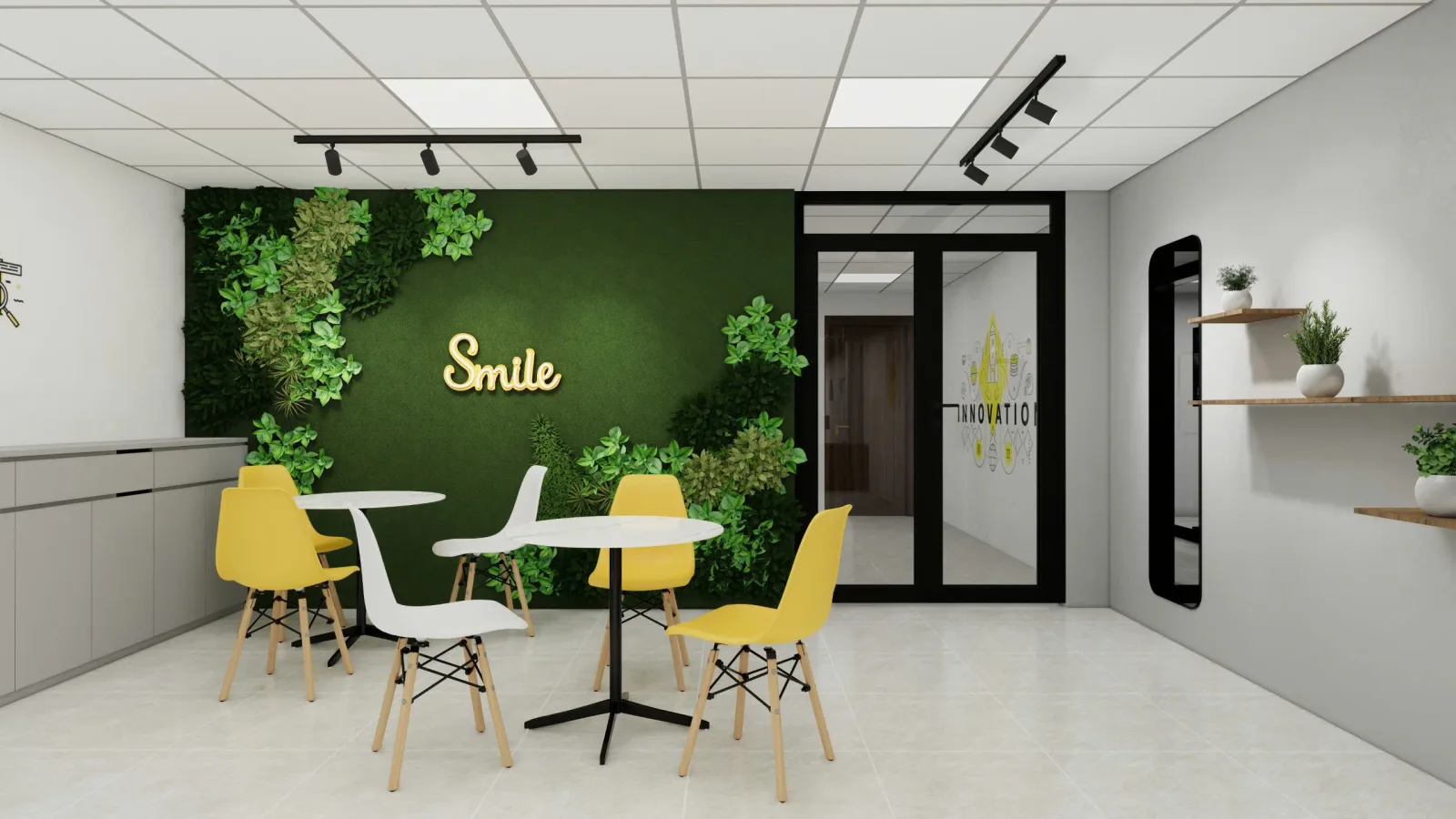 Thiết kế & Thi công Văn phòng Nhà sách Sao Mai Quận 12 — phối cảnh thiết kế 3D 12