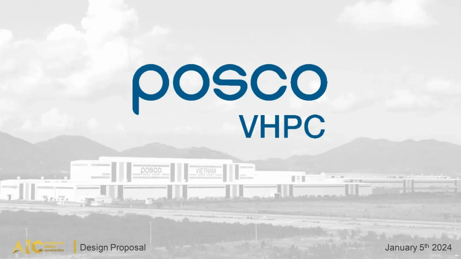 Thiết Kế & Thi Công Văn Phòng POSCO Việt Nam — phối cảnh thiết kế 3D 1