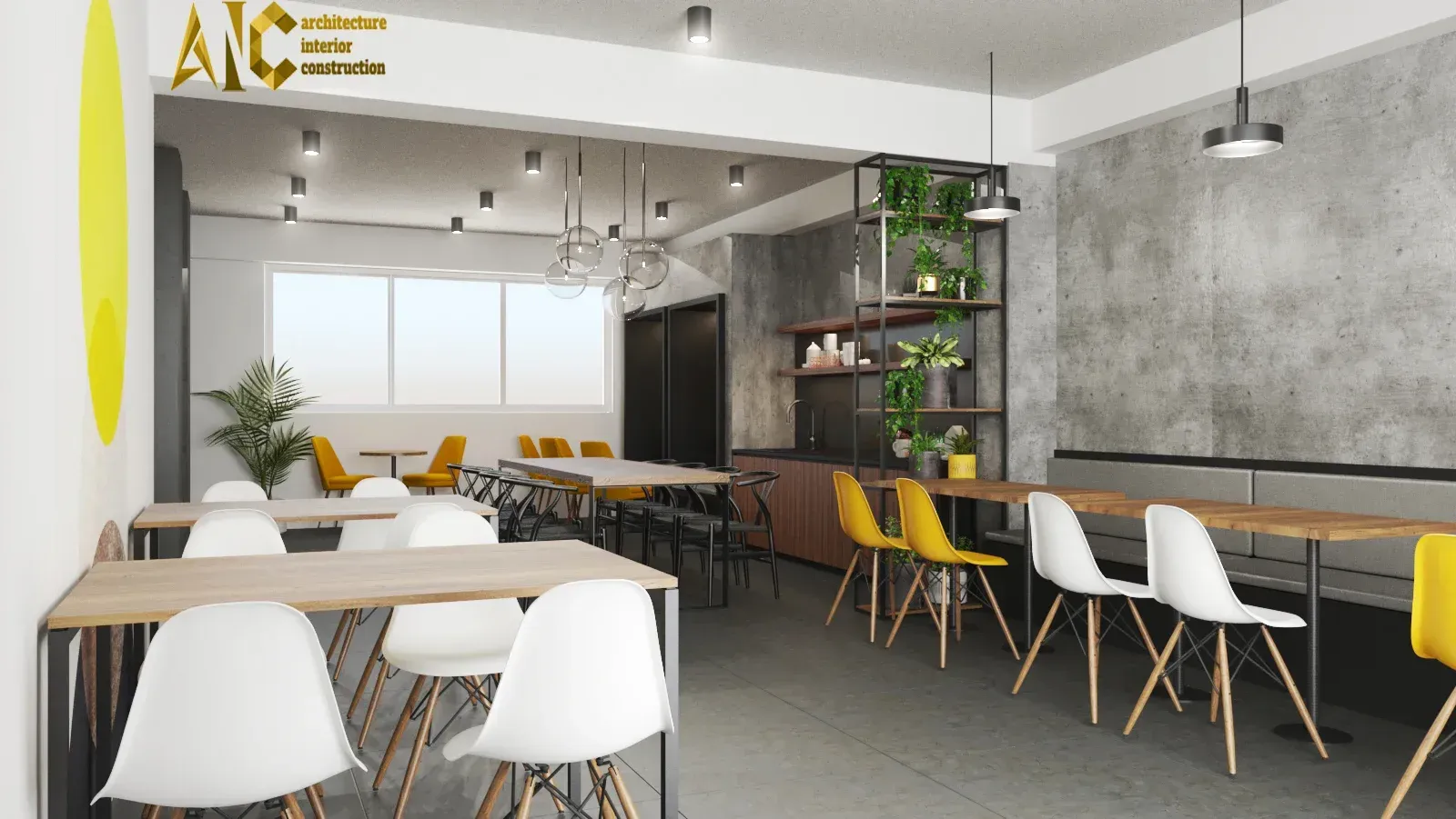 Thiết kế & Thi công Văn phòng Sao Mai Tây Thạnh — phối cảnh thiết kế 3D 3