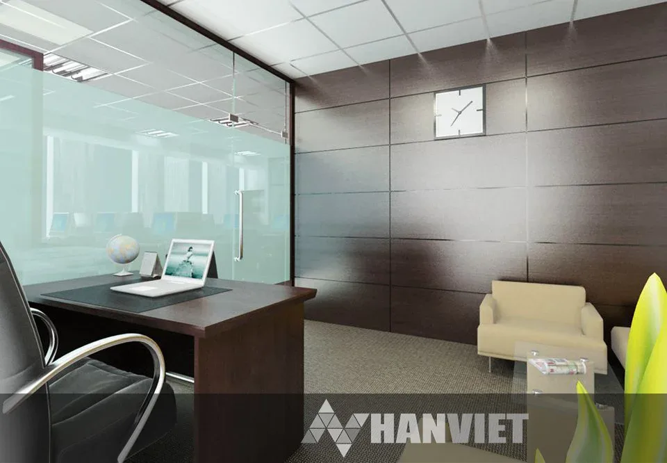 Thiết kế & Thi công Văn phòng Sao Vàng — phối cảnh thiết kế 3D 9