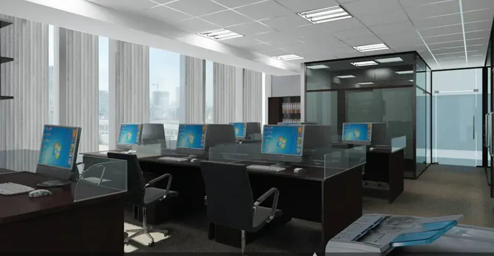 Thiết kế & Thi công Văn phòng Sao Vàng — phối cảnh thiết kế 3D 12