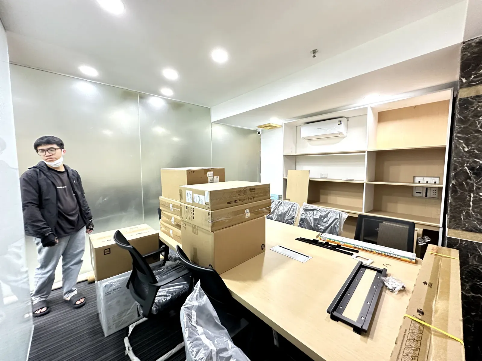 Thiết kế & Thi công Nội thất Văn phòng Skypac — phối cảnh thiết kế 3D 4