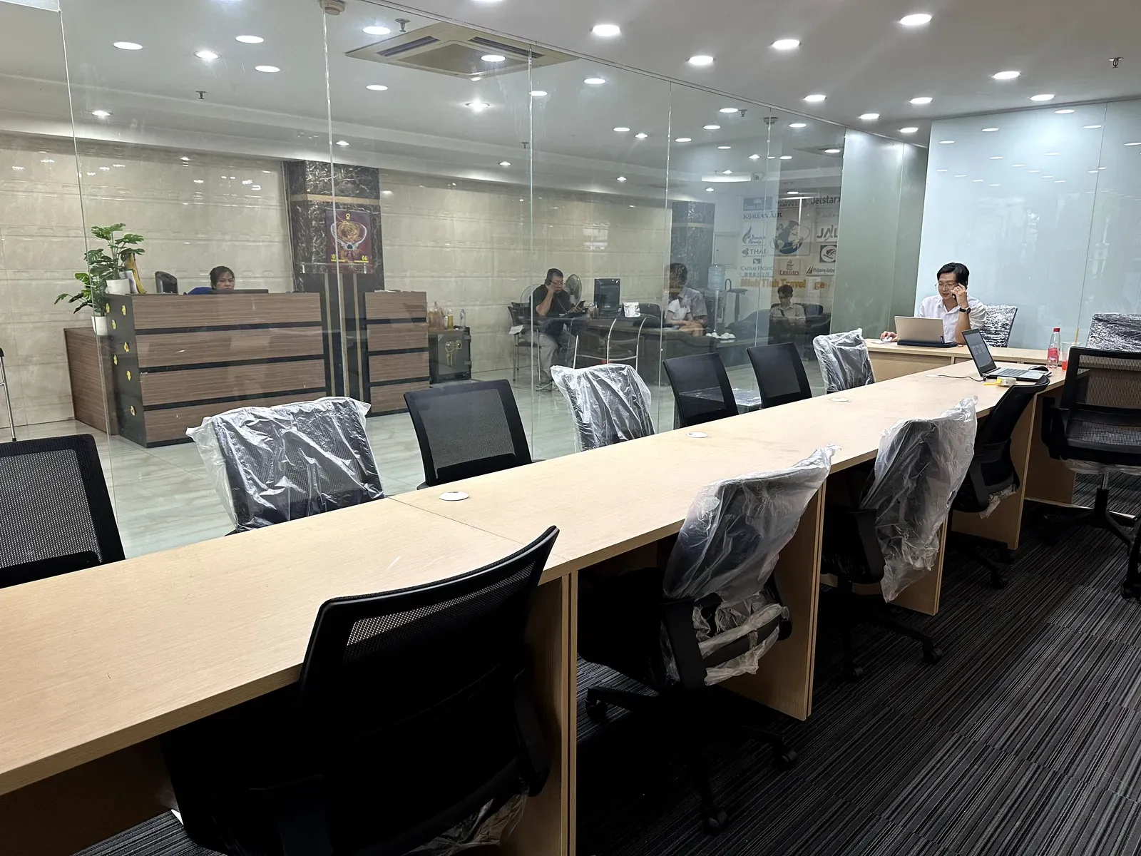 Thiết kế & Thi công Nội thất Văn phòng Skypac — phối cảnh thiết kế 3D 3