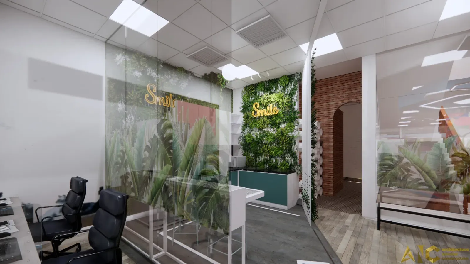 Thiết kế & thi công văn phòng Teecom — phối cảnh thiết kế 3D 5