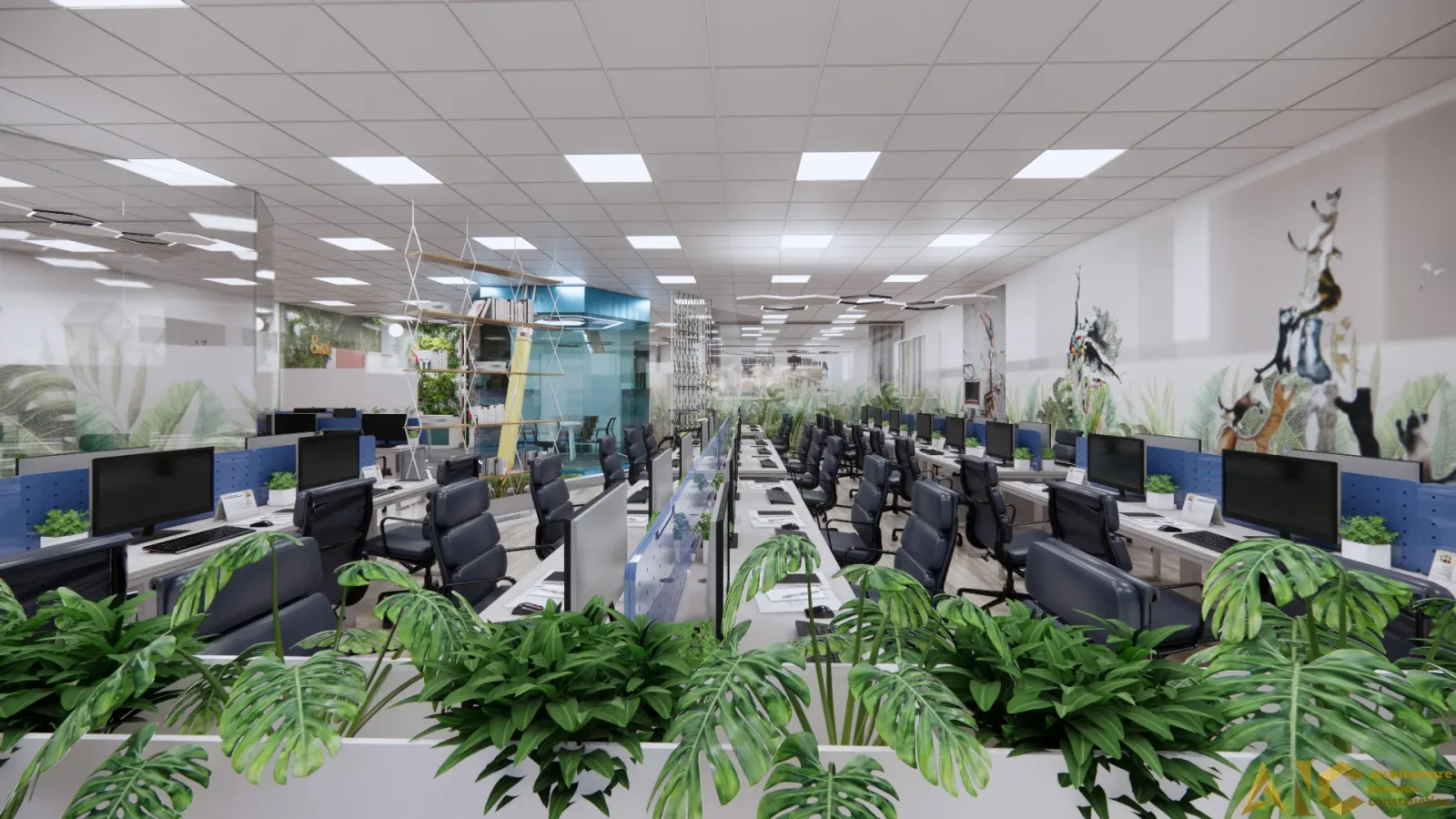Thiết kế & thi công văn phòng Teecom — phối cảnh thiết kế 3D 13