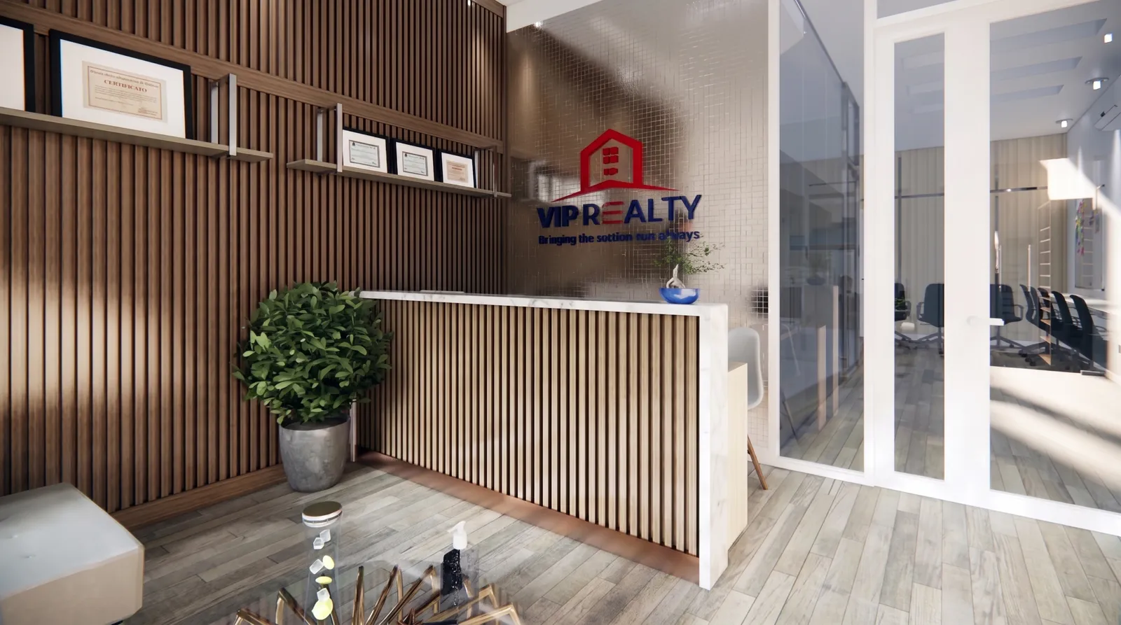 Thiết kế & thi công văn phòng VIP Realty