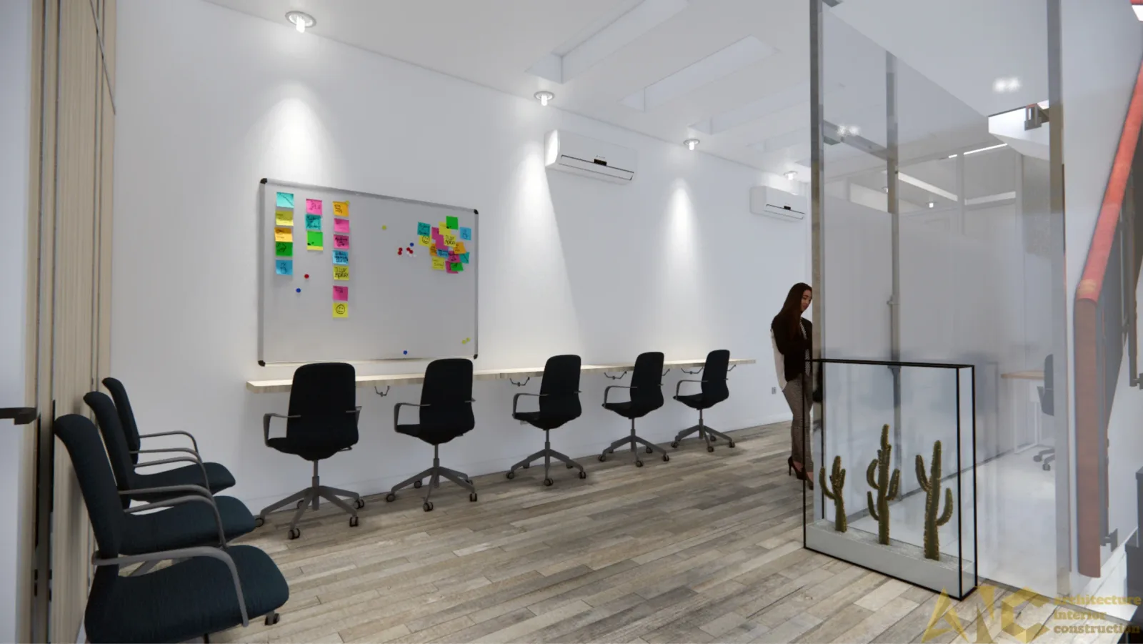 Thiết kế & thi công văn phòng VIP Realty — phối cảnh thiết kế 3D 3
