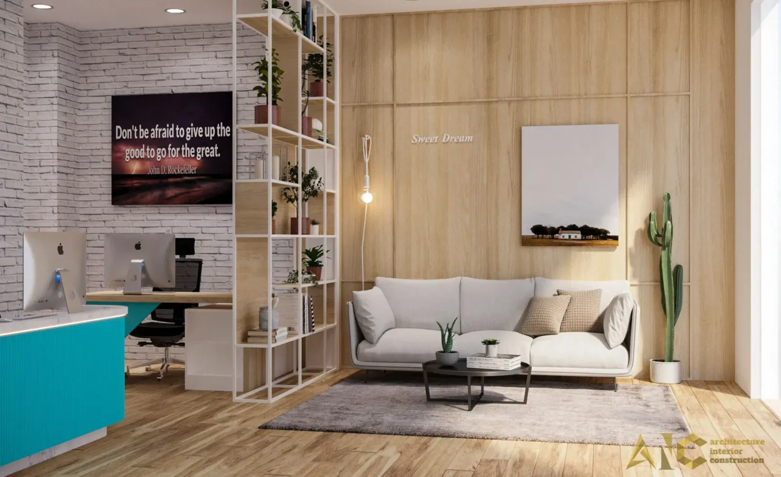 Thiết kế và thi công văn phòng XBOT — phối cảnh thiết kế 3D 5